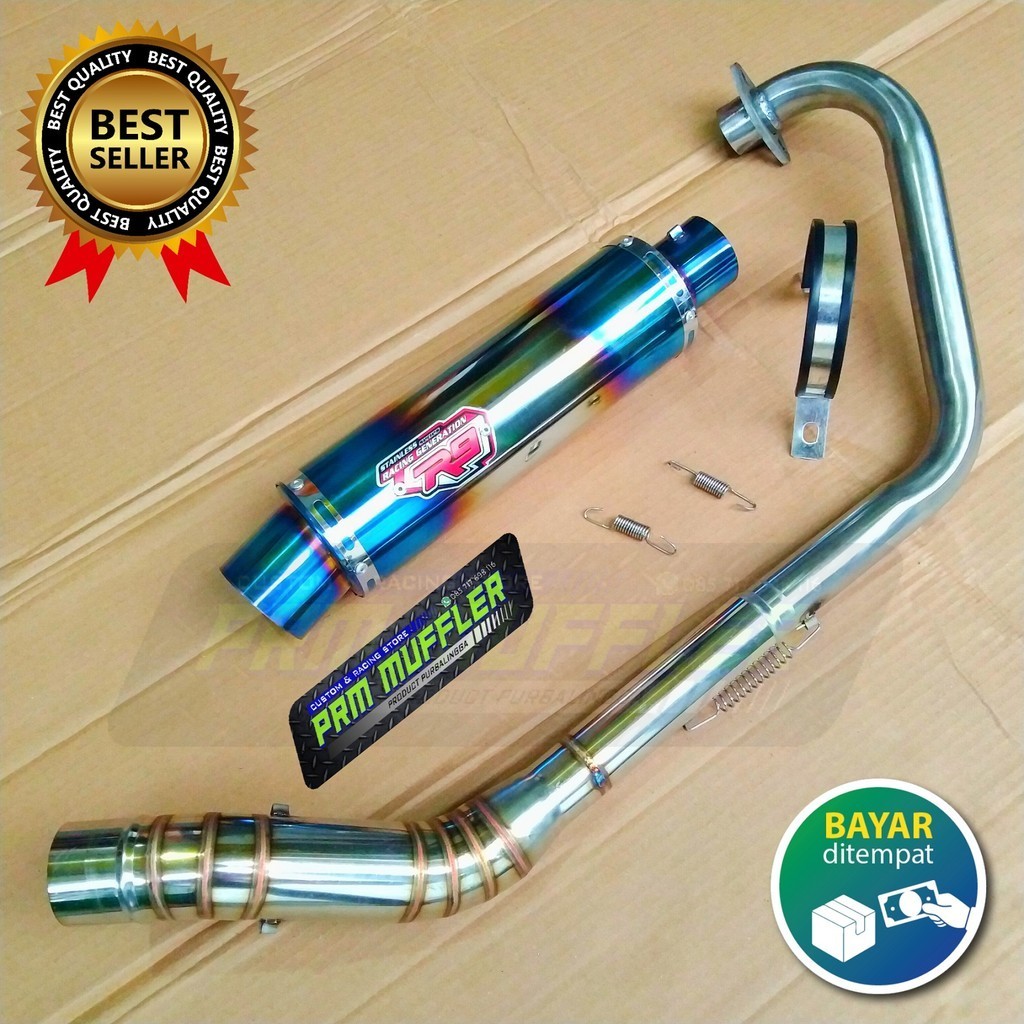 Kenalpot knalpot racing R9 mugello for VIXION SATRIA FU NEW CBR150
