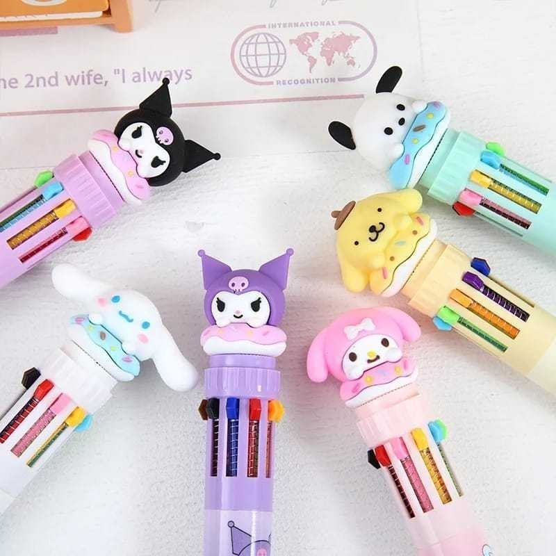 

Pulpen 10 Warna Karakter Kartun Lucu Bolpoin 10 Warna