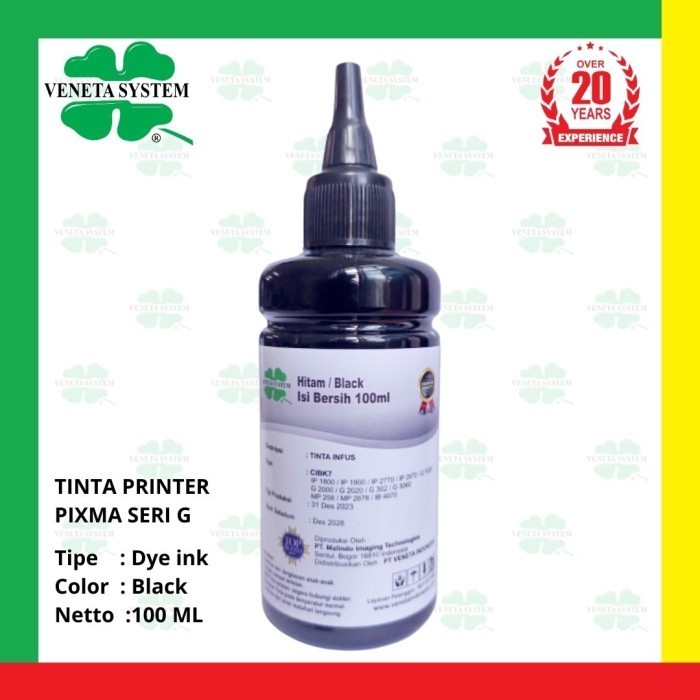 

VENETA Tinta CISS Infus Printer Canon Black / Color - 100ml