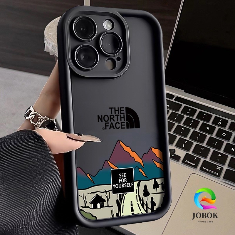 Case Iphone Aesthetic Gunung The North Face  Case Iphone 13 12 11 PRO MAX 14 15 PLUS XS XR 6+ 7+ 8 P