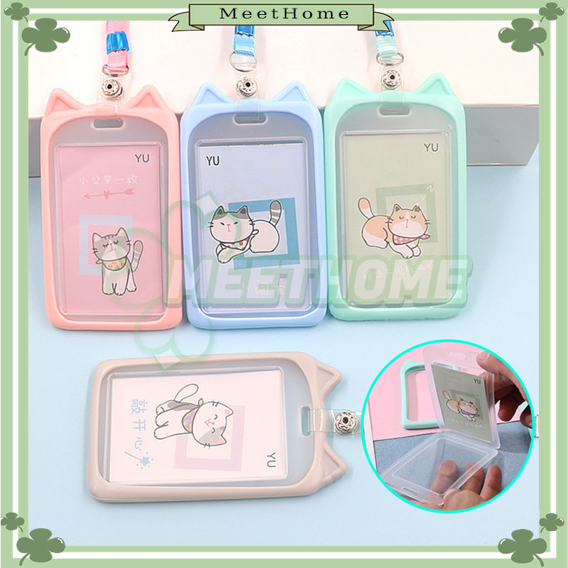 

Lanyard Card Holder Motif Kucing/Holder Gantungan Tali Kartu Akses Kantor/Id Card Holder Akses Busway