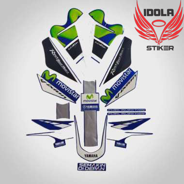 Stiker Striping Yamaha Vixion Movistar 2015 - List Stiker Standar Vixion Movistar 2015 - Striping St