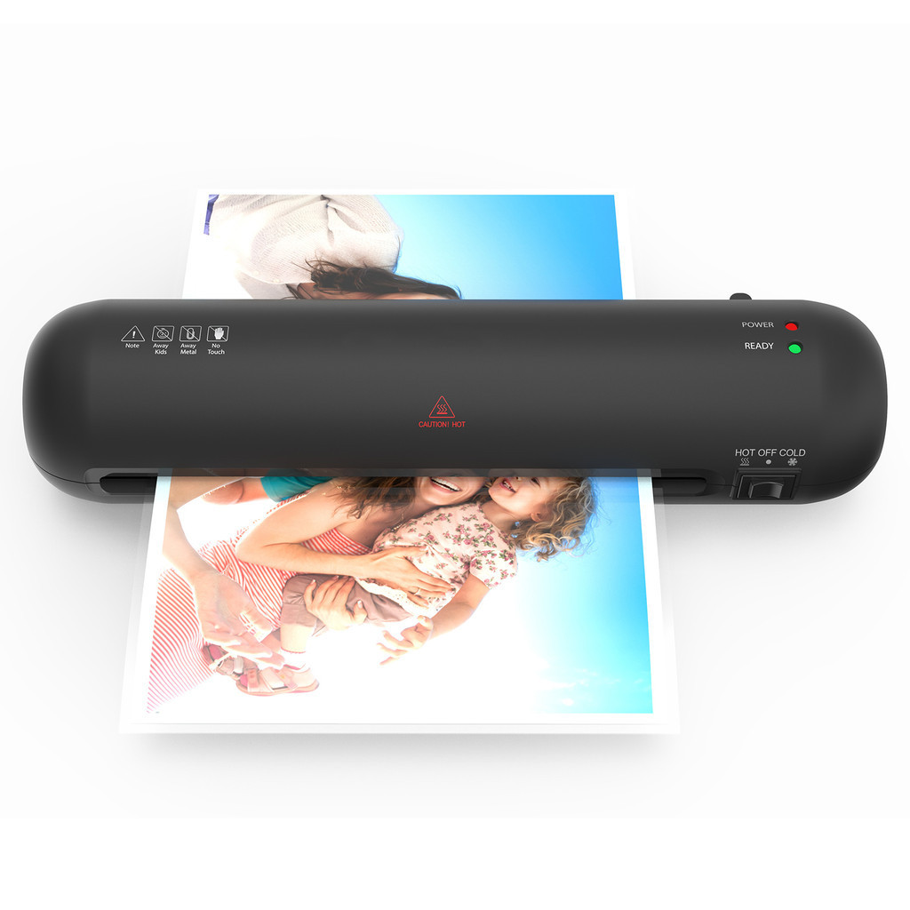 

A4 230mm Desktop Laminator Set Hot and Cold Lamination 2 Roller System 9 inches Max Width with Paper Cutter Trimmer Rounder Hole