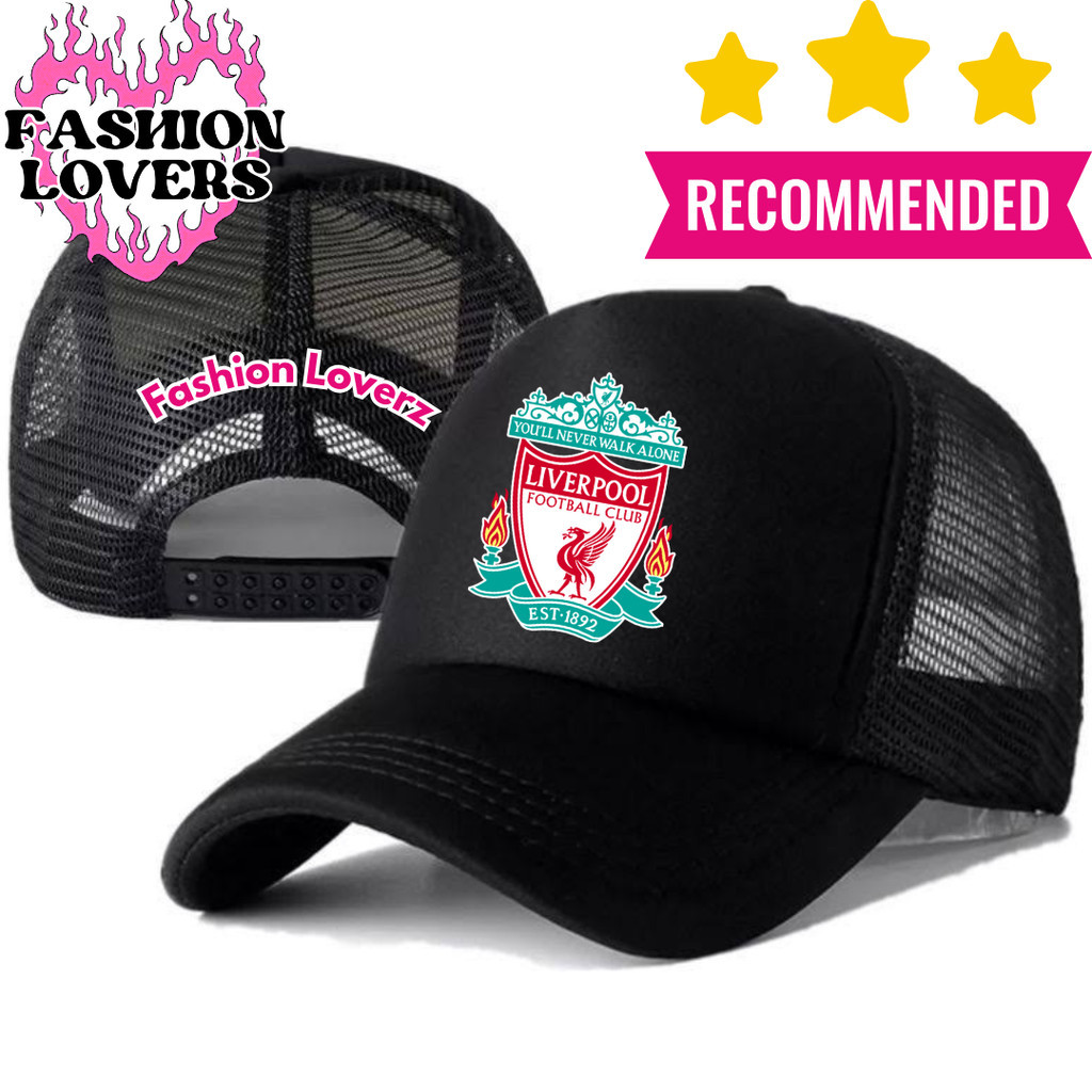 Fashion Loverz Topi Trucker LIVERPOOL - Topi Distro LIVERPOOL Logo - Topi LIVERPOOL Premium - Topi P
