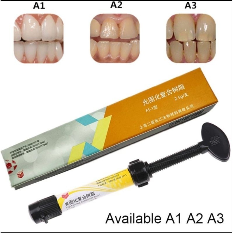 Delta.shop READY Komposit Resin Dental Composite Light Cure Bahan Penambal Gigi Berlubang Lem Behel 