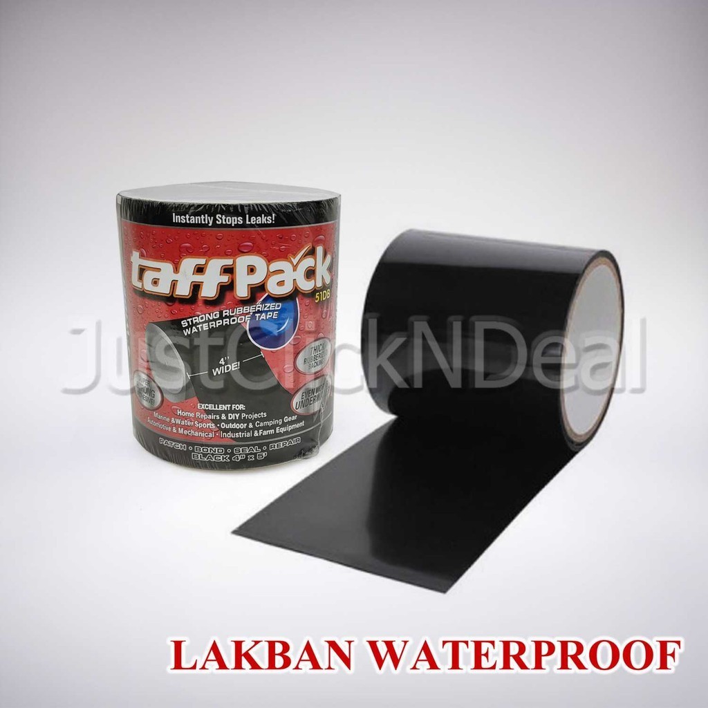 

TaffPack 51D8 Lakban Tahan Air 4 Inch Tambal Bocor Waterproof