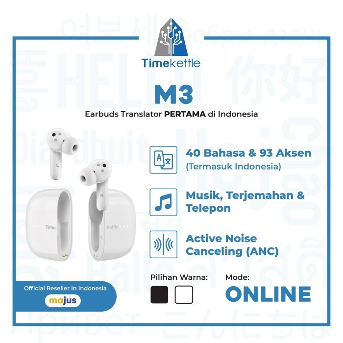 Alat Penerjemah | Timekettle M3 - Putih