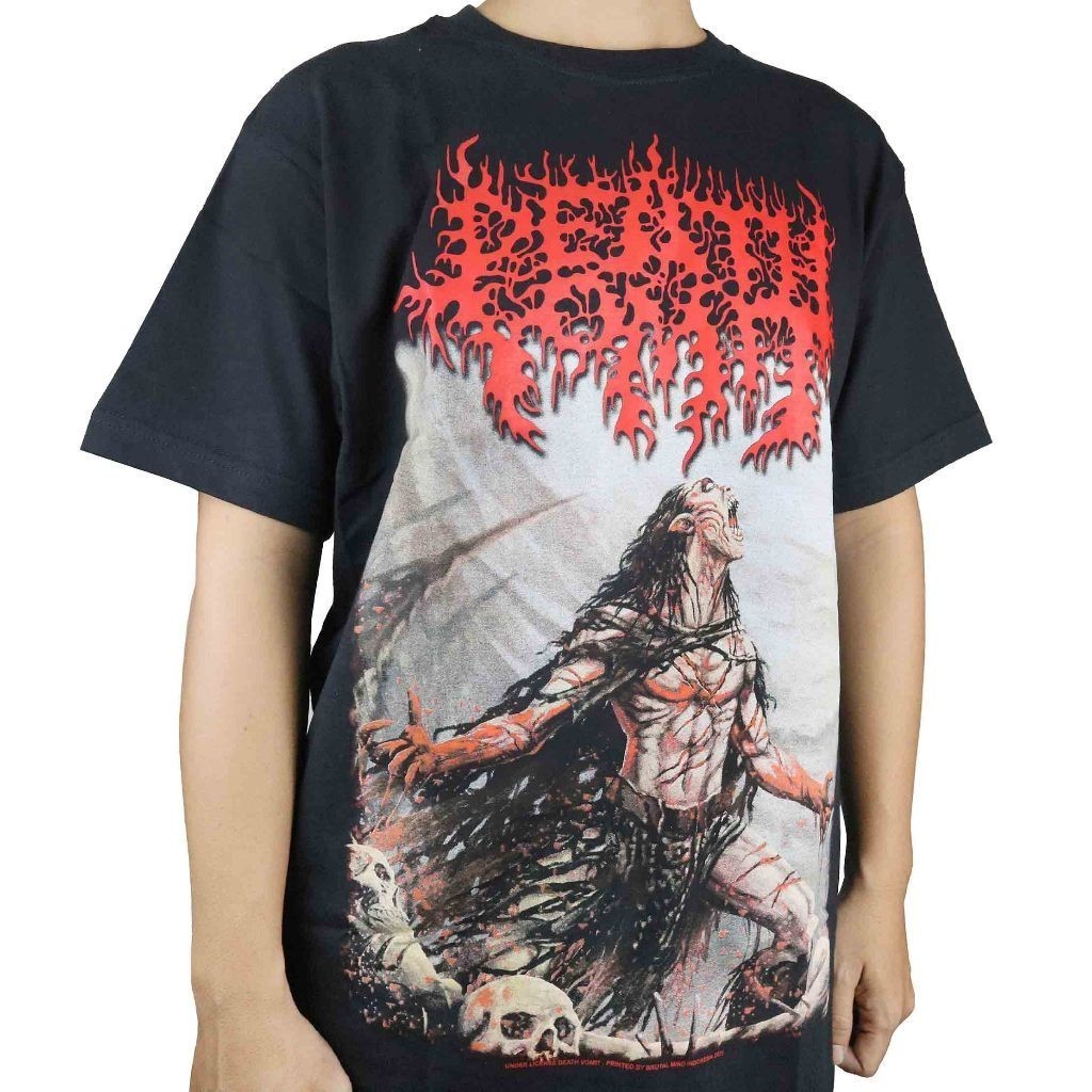 【COD】 【COD】  DEATH VOMIT - FLESH AND BLOOD TSHIRT KAOS