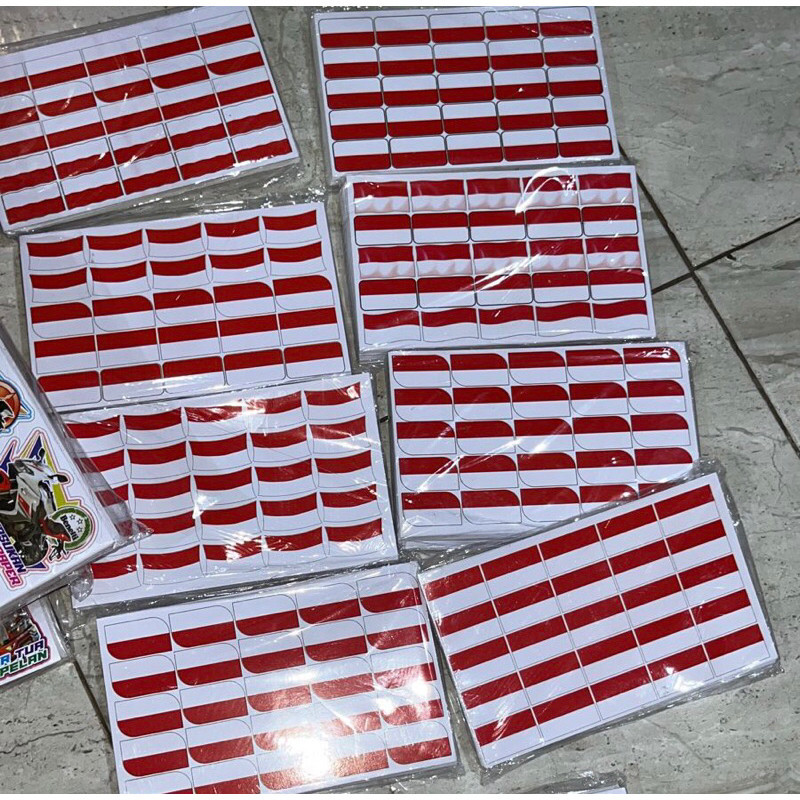 

Sticker Pipi Merah Putih / Stiker Pipi Bendera