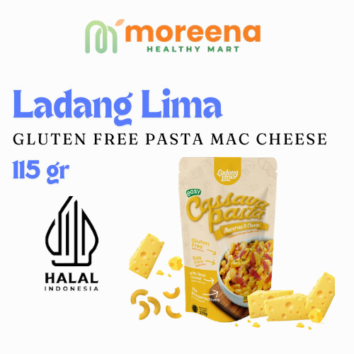 

Ladang Lima - Cassava Pasta Mac & Cheese 115gr 12m+ - Free Gluten, NON MSG