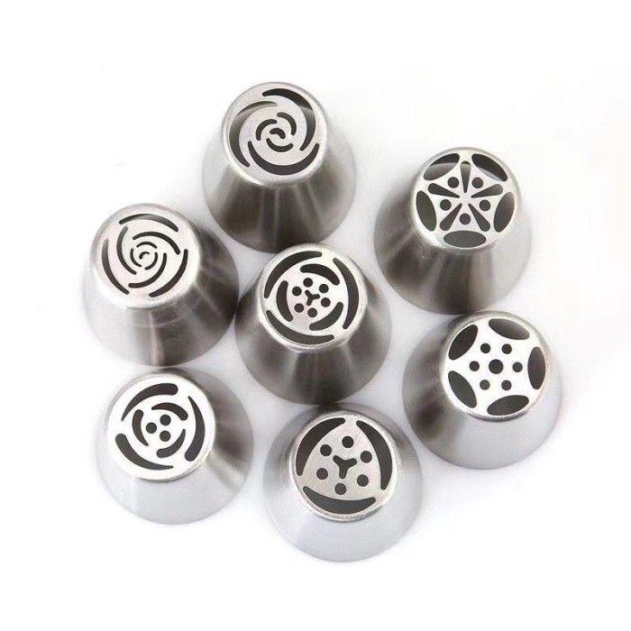 

TERJUAL Isi 7 Set Spuit Piping Dengan Bahan Stainless Spuit Kue Sus - 7pcs