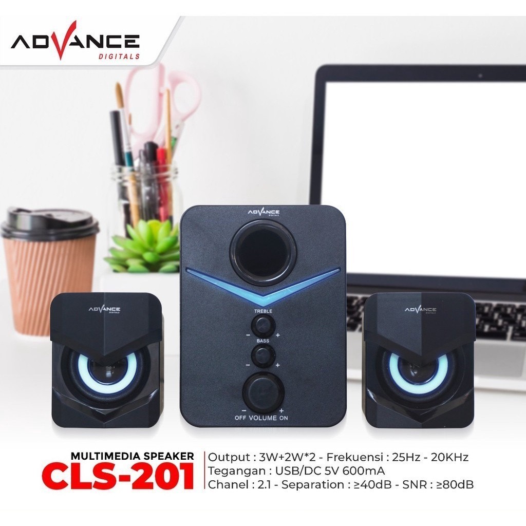 Speaker  cls201 speaker komputer speaker laptop ADVANCE