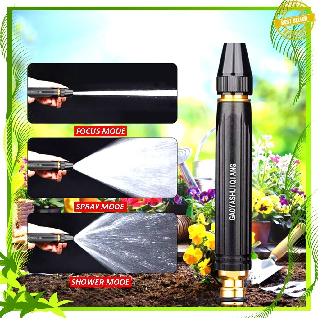 Semprotan Air Kuningan Upgrade Hose Nozzle Spray Steam Semprotan Taman Motor Mobil - Spray Steam Sem