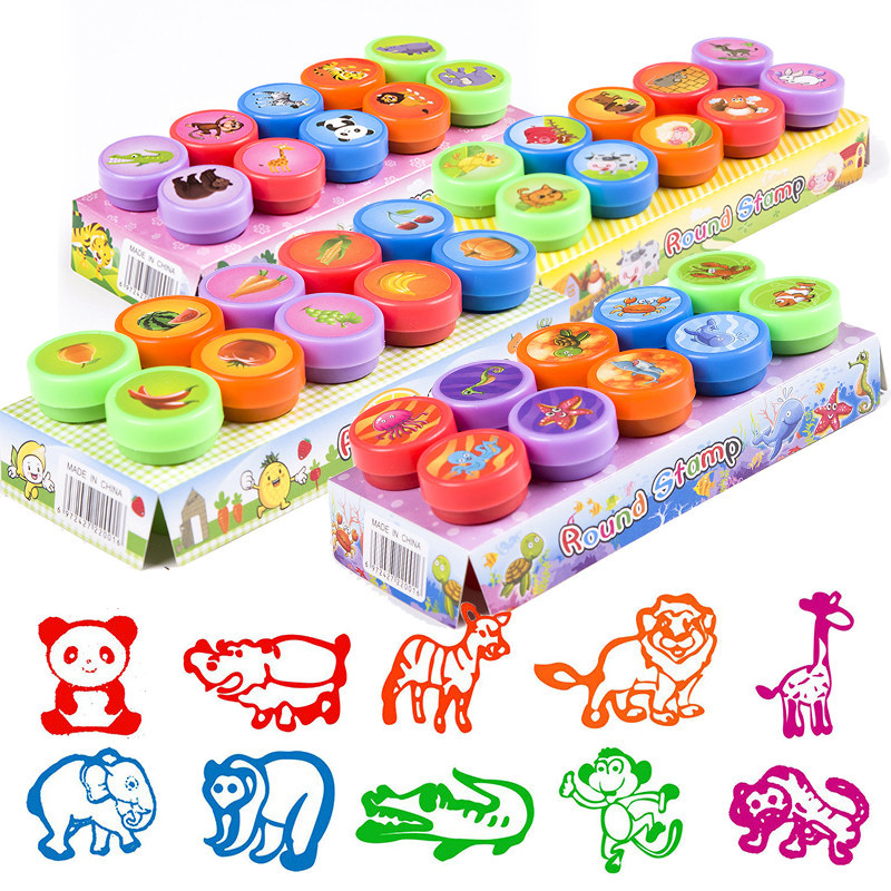 

20 Pieces Assorted Stamps for Kids Self-ink Stamps for Party Favor Teacher Stamps Prize for Classroom Stamps Toys for Children