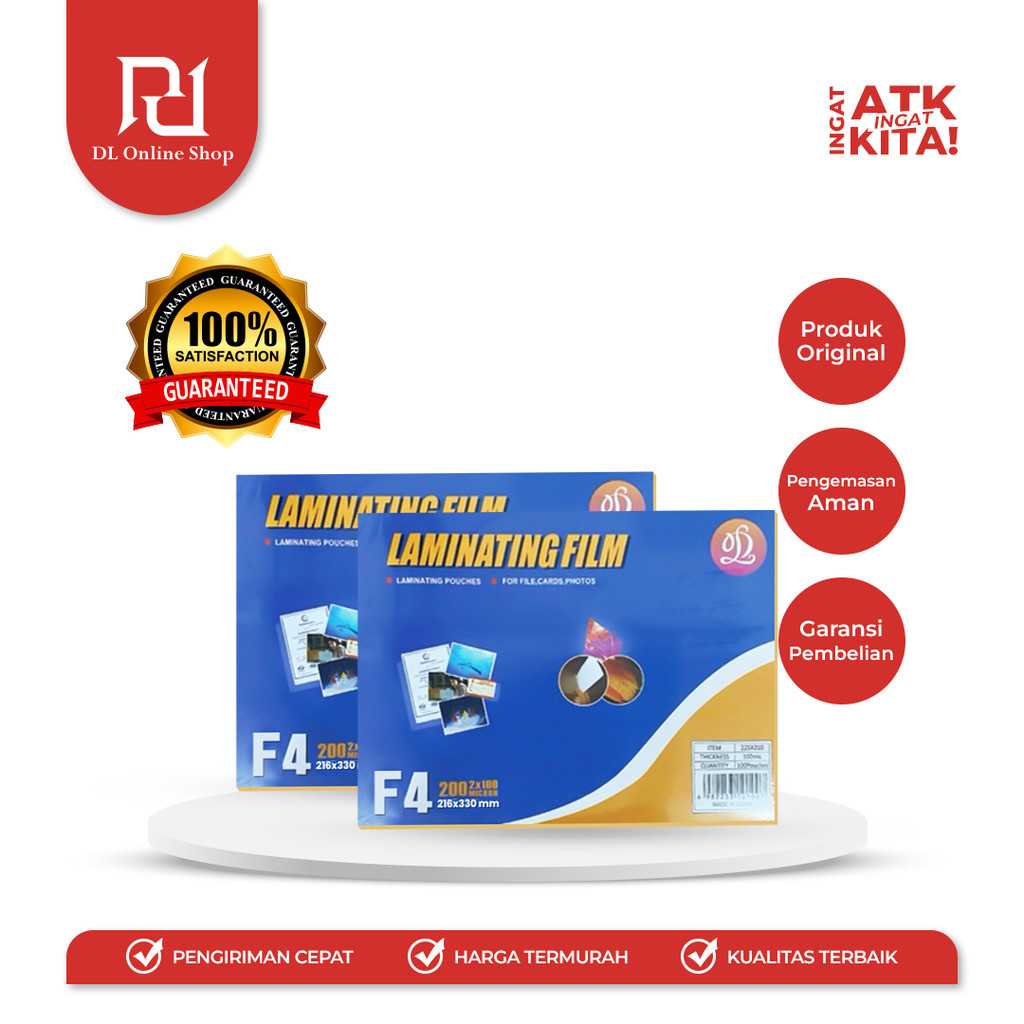 

DL PLASTIK LAMINATING F4 (1PACK)