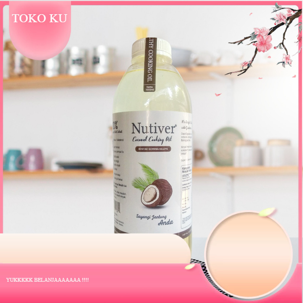 

NUTIVER | MINYAK GORENG KELAPA 1 LITER | COCONUT COOKING OIL | MINYAK GORENG SEHAT | MINYAK KELAPA MURNI 100% | MINYAK | TOKOKU