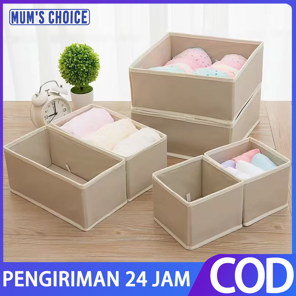 MUM'S CHOICE Storage Boxes / box organizer storage / storage box / Kotak Penyimpanan Tas Pakaian Dal