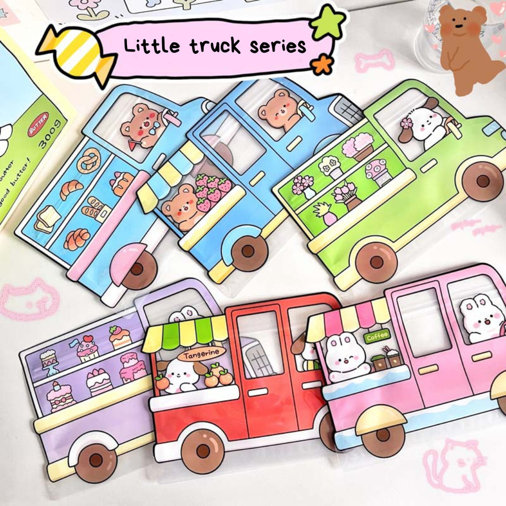 

[GAMGAM] Little Truck Series Ziplock Bag Hampers Gift Packaging Bag Kantong