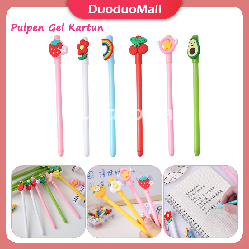 

Pena Gel Karakter 3D /Lucu Pulpen Karakter Kartun Buah