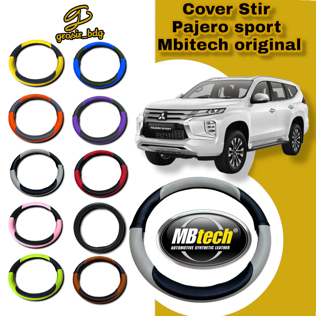 COVER STIR MOBIL PAJERO SPORT KULIT MBTECH ORIGINAL