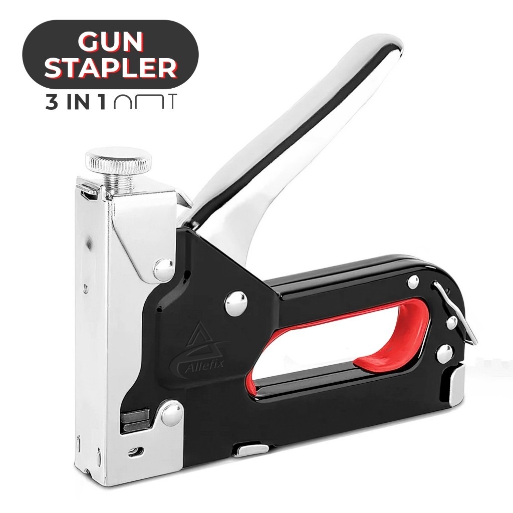 

Stapler Tembak Gun Tacker Alat Staples dan Paku Tembak 3in1 Multifungsi- 6684