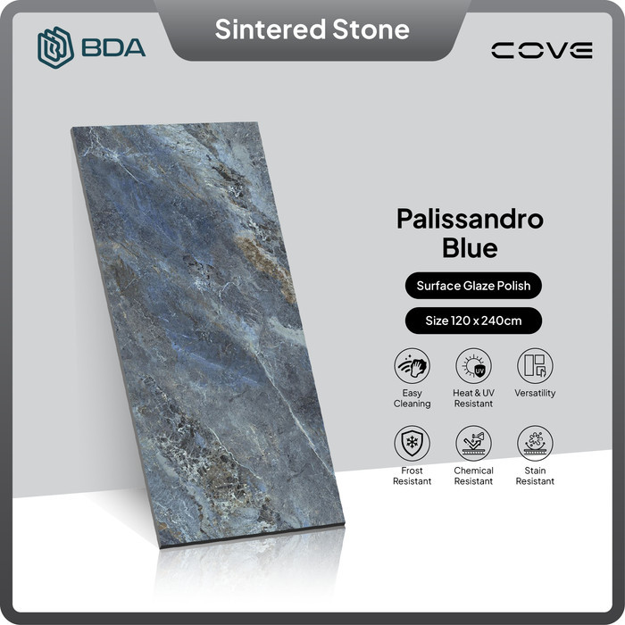 BDA Granite Tile 120X240 Keramik Granit Lantai Dinding Kamar Mandi Big Slab Palissandro Blue