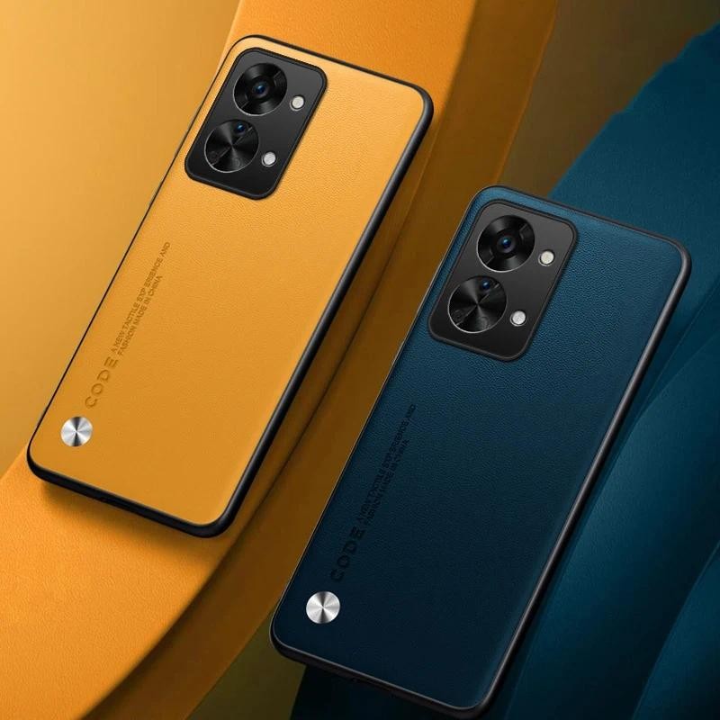 New Phone case OnePlus Nord 2T Carbon Fibre Leather Silicone Full Protection Casing For One Plus Nor