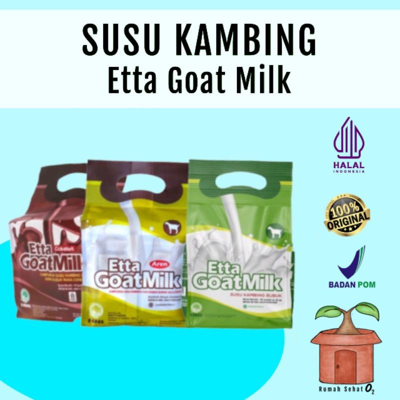 

ETTA GOATMILK SUSU KAMBING ETAWA PREMIUM HNI HIJAU AREN COKELAT TERBARU