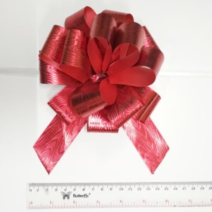 

RIBBON - Pita Tarik Serut Pom Metalik Embos 32mm