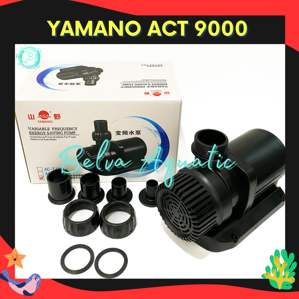 Yamano ACT 9000 Low Watt Pompa Air Kolam Hidroponik Aquarium Yamano ACT 9000 Water Pump Kolam