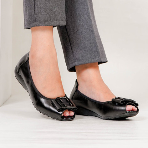 Pollux Monday Wdq A332 Sepatu Pantofel Wedges Wanita Kerja