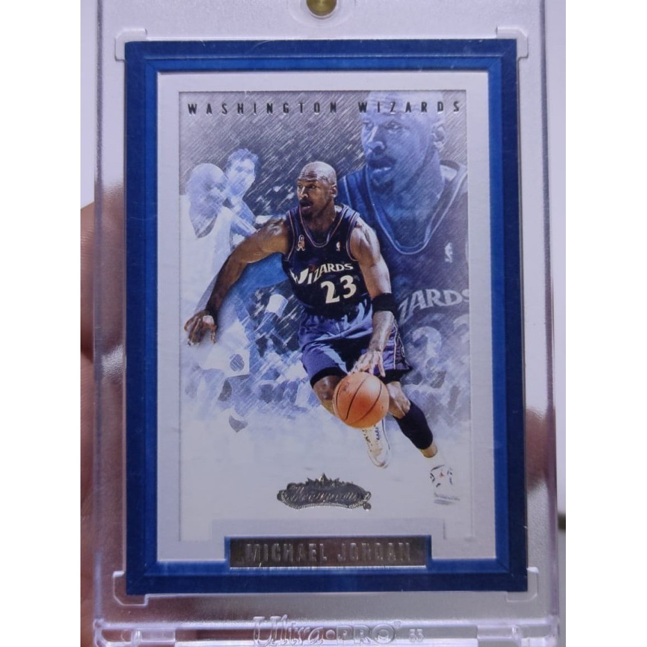 ORIGINAL Kartu Basket NBA Fleer Showcase Michael Jordan WIZARDS - RARE