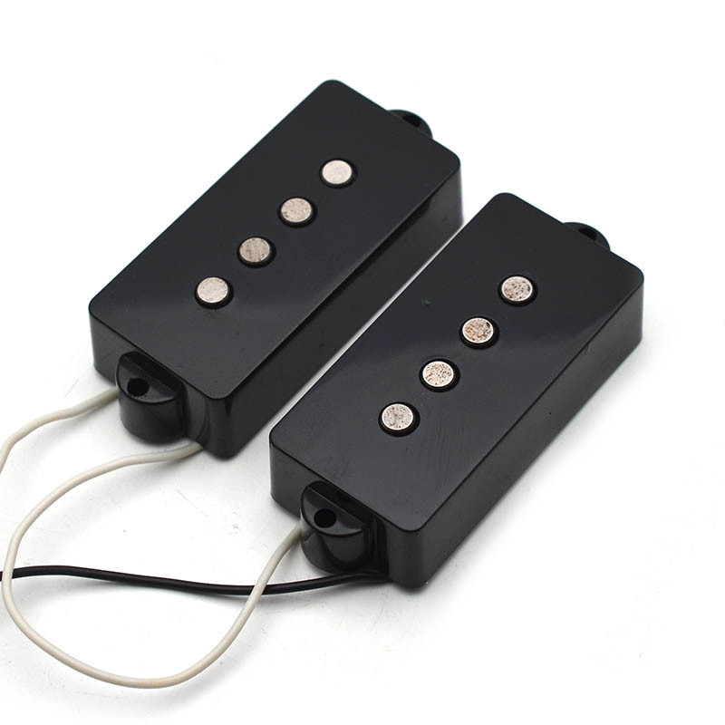 Open Alnico 5 PB P Bass Pickup Humbucker Pickup Bass 4 String Alnico V Black for PB Bass Parts Repla