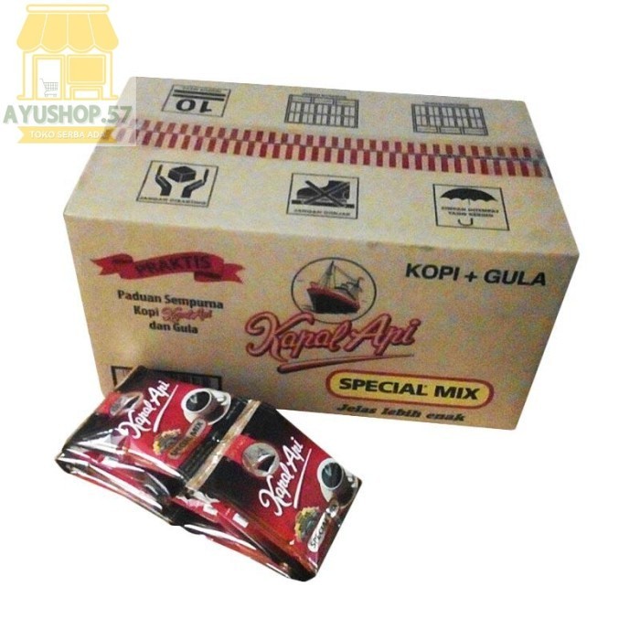 

Kapal Api Special Mix Kopi Instan [24 gr/ 120 sachet/ Dus] - AYUSHOP57