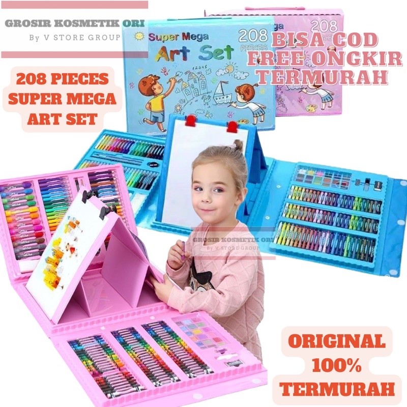 

new SET CRAYON ART SET crayon 208 / 150 / 46 PERLENGKAPAN MEWARNAI hot promo 9.9