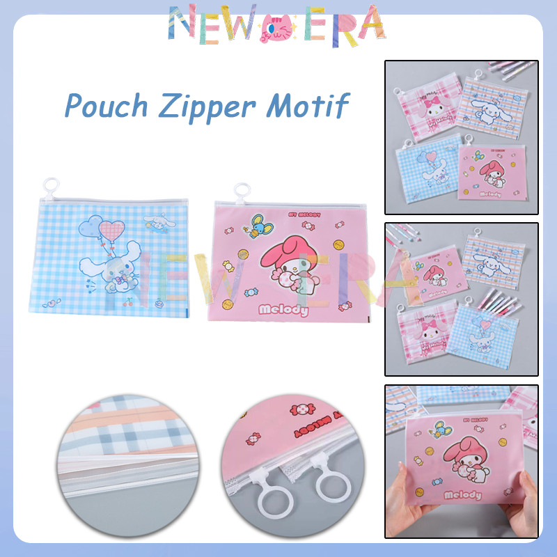 

Tempat Pensil Ziplock Sanrio / Pouch Zipper Lucu MotifSanrio