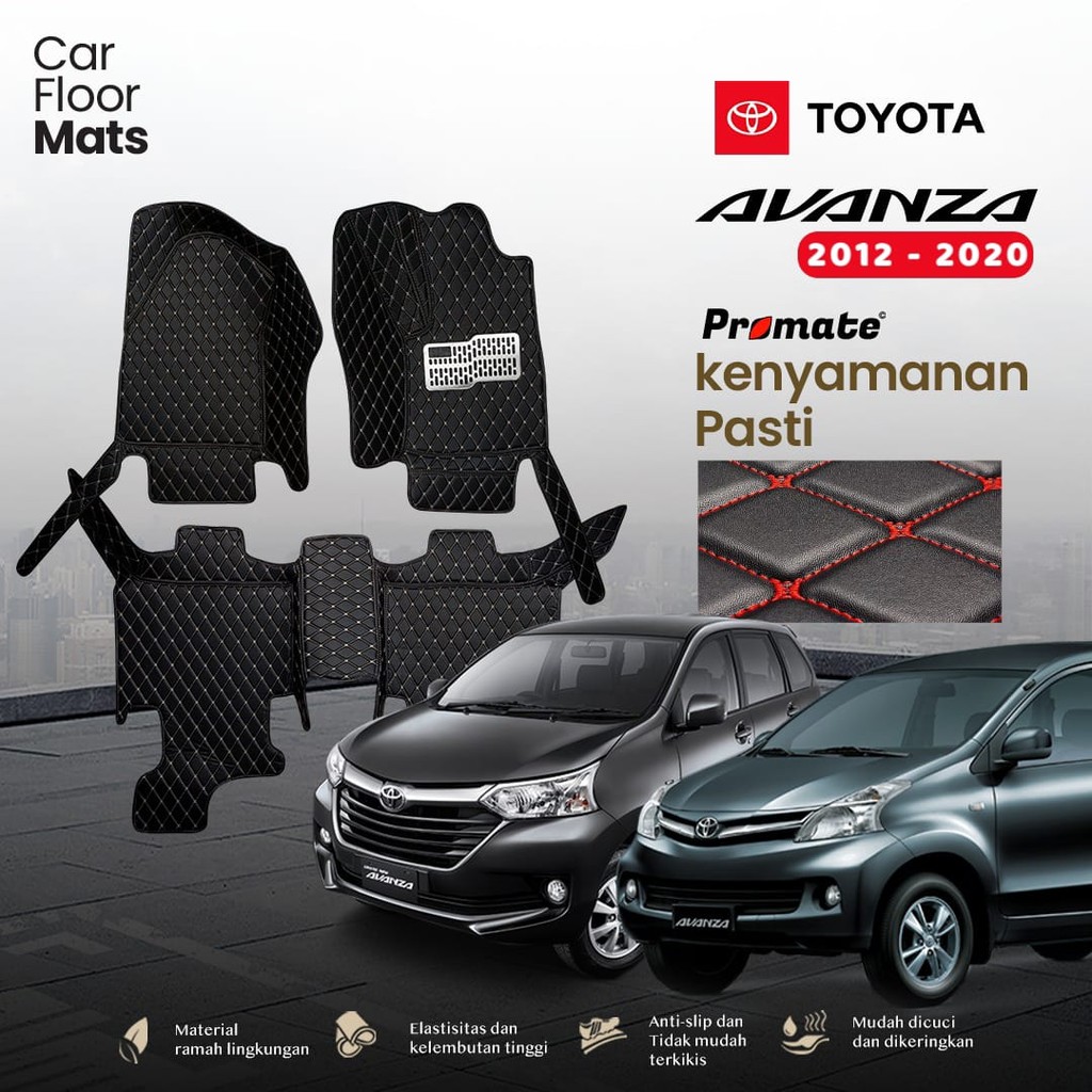 Promate Aksesoris Interior Karpet 7D Mobil Toyota Avanza Tahun 2012-2020