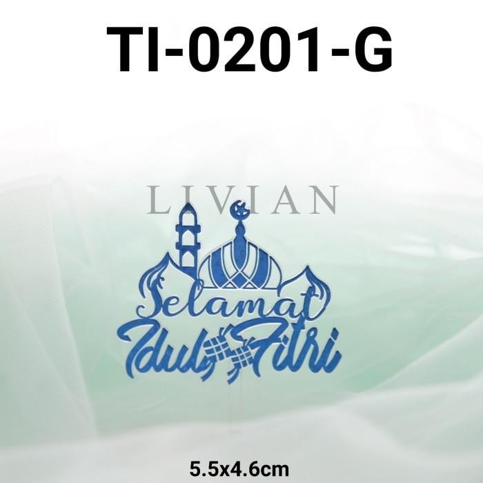 

lv GR-TI-0201 Cake topper cupcake tulisan plastik mini lebaran idul fitri - TI-0201-C MIX