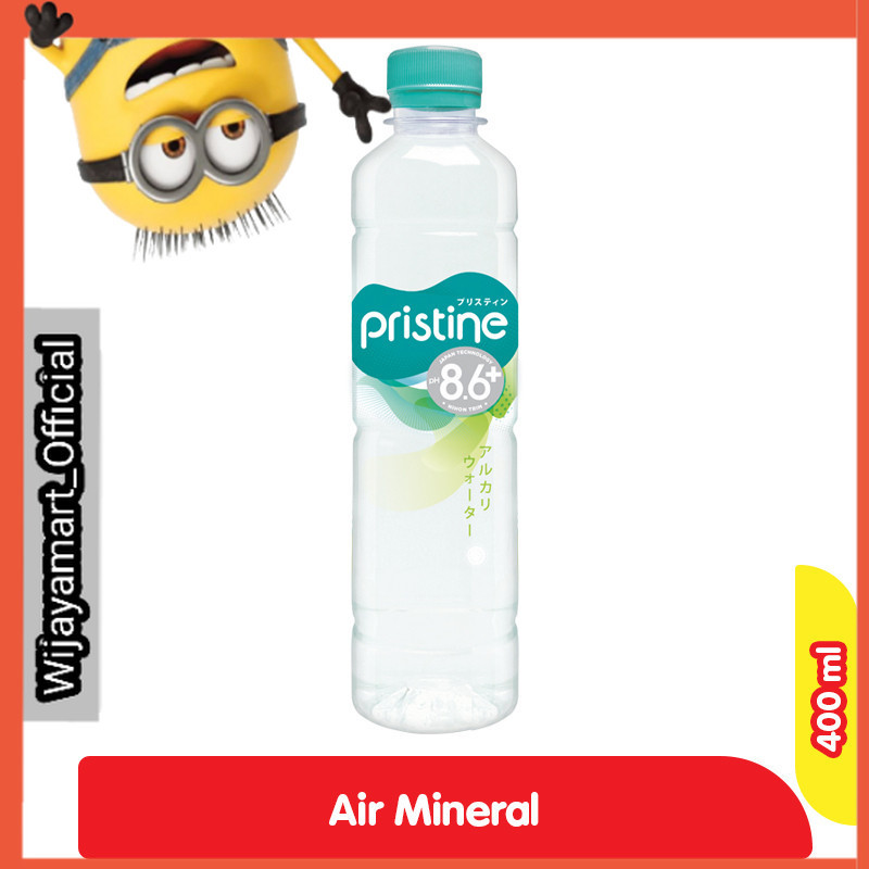 

pristine 8.6+ Air Mineral Botol 400 ml