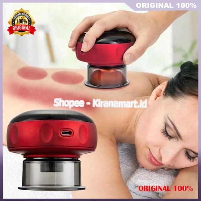 Tomcupping Massage Alat Bekam Elektrik Alat Bekam Kerokan Electric Vacuum Cupping Massage ORIGINAL