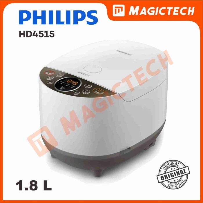 RICE COOKER PHILIPS 1.8L HD4515/33 / HD 4515 RICE COOKER - PUTIH