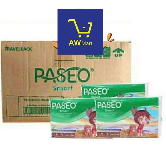 PASEO TRAVEL PACK  1 DUS ISI 80 (60GR PER PACK) / TISU PASEO