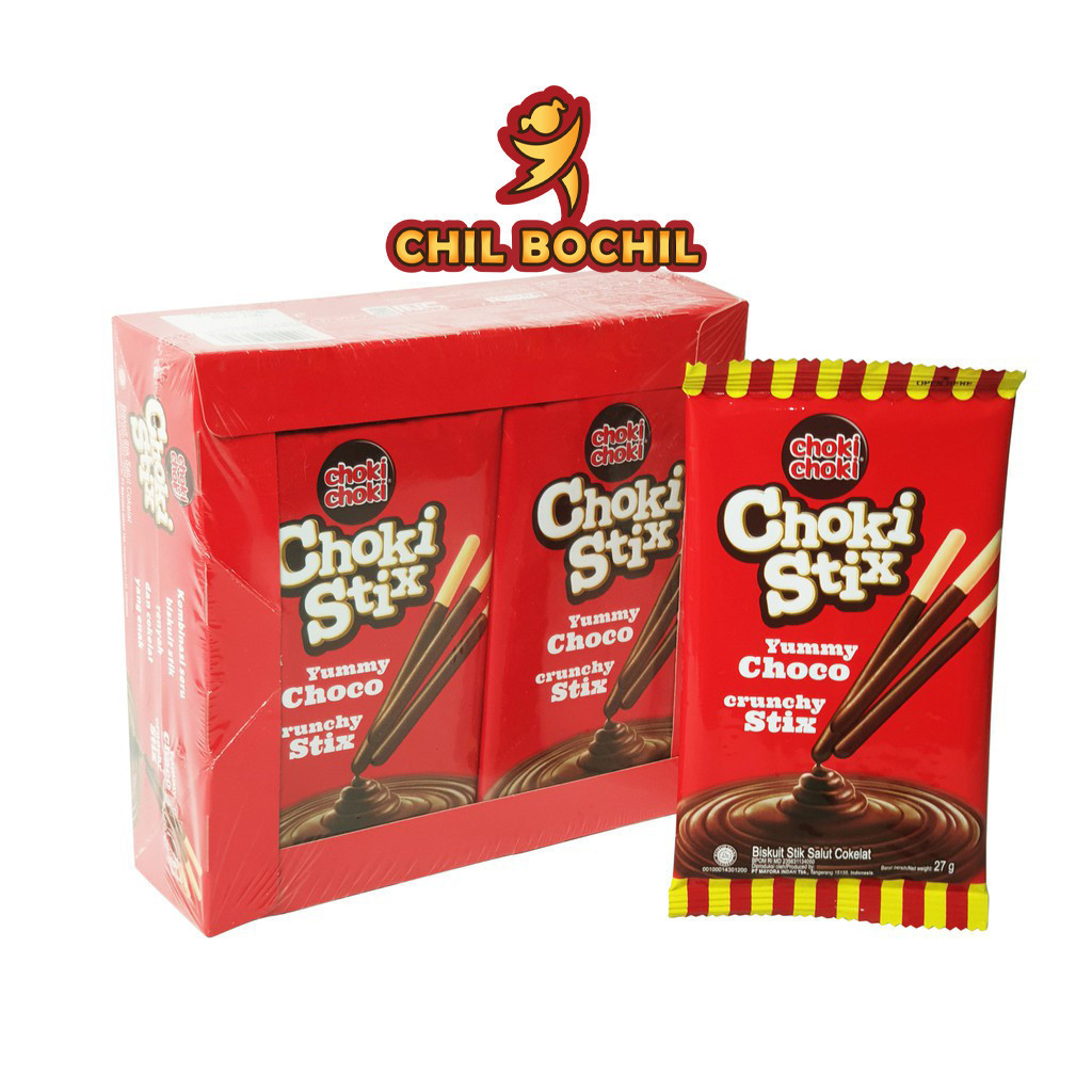 

CHOKI-CHOKI STIX 1 PAX ISI 12 SACHET X 27 GRAM