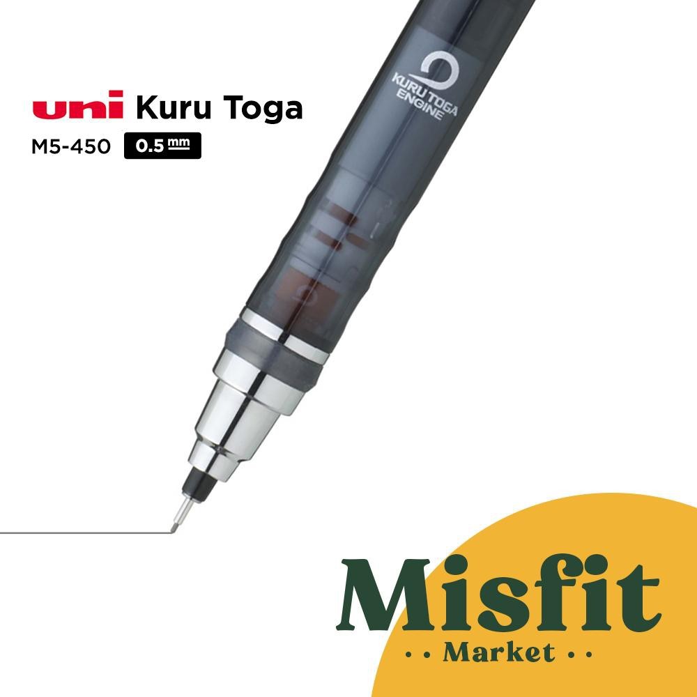 

UNI KURU TOGA M5-450 1P Mechanical Pencil 0.5 mm kurutoga pensil mekanik 0.5mm