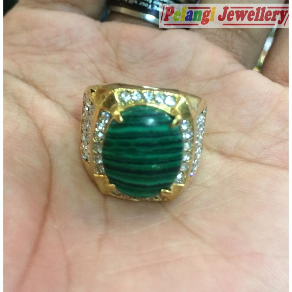 Cincin Titanium Batu Biduri Pandan Super HQ