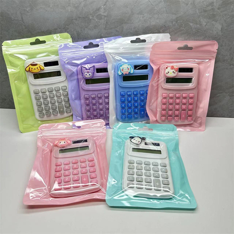 

Sanrio Calculator Cute Hello Kitty Mini Portable Electronic Calculator Math Calculation Tools for Student Office Supplies