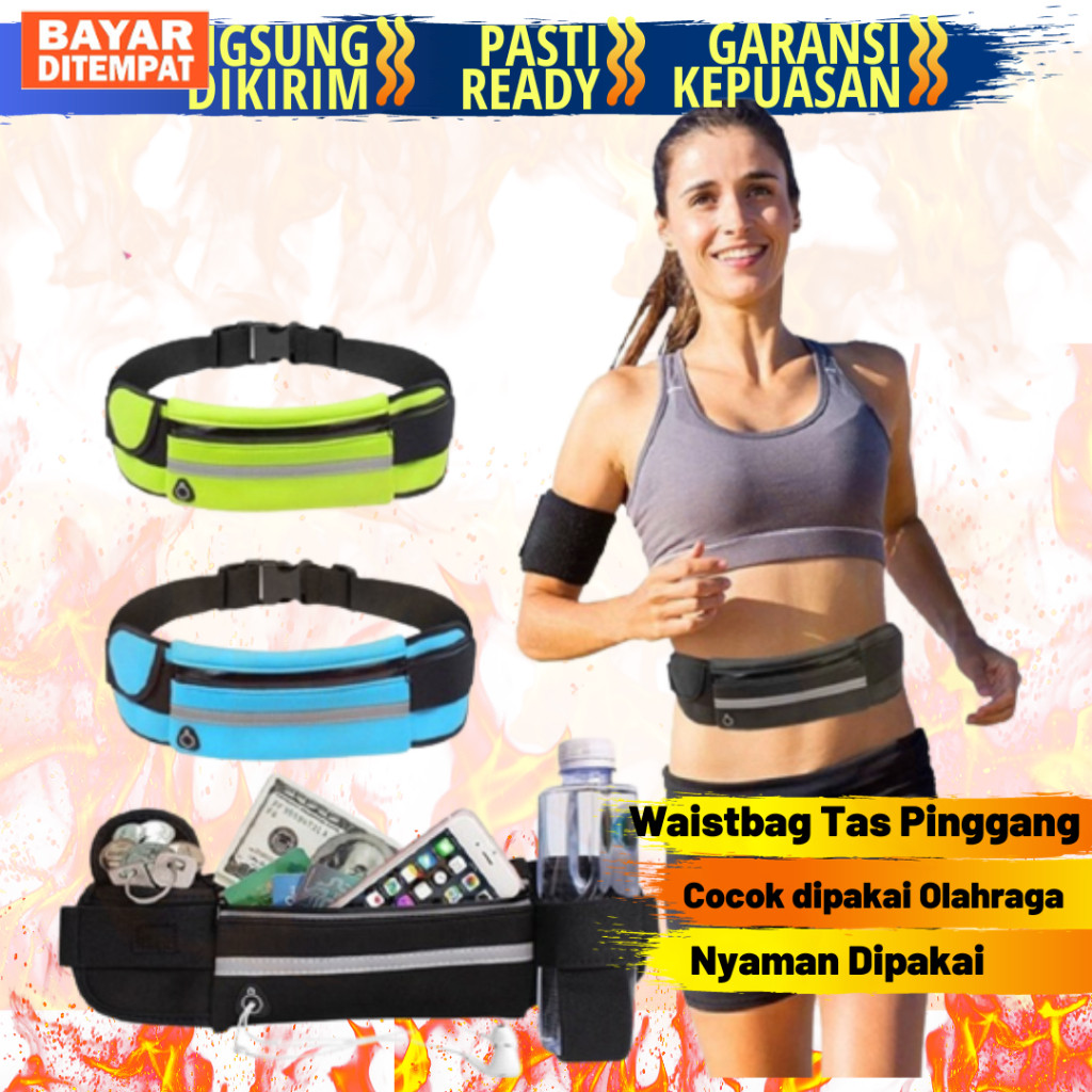 Tas Pinggang Unisex Anti Air Holder Handphone Untuk Lari Olahraga Tas Pinggang Tas Hp Fashion Unisex