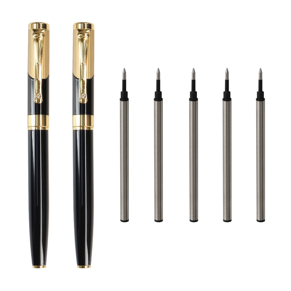 

Metal Gel Pen Luxury Executive Rollerball Pen High Quality Business Metal Roll Pens for School Office Supplies