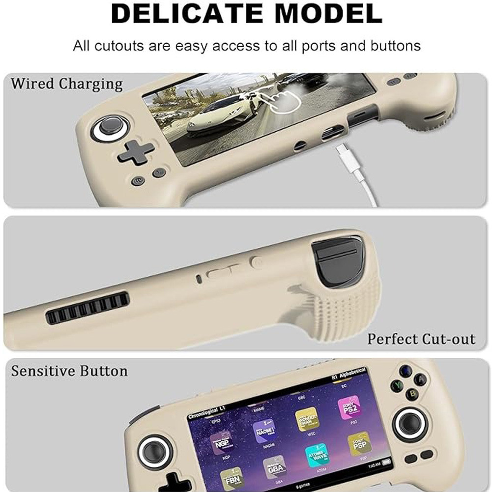 RG556 Case Cover for Anbernic RG556 Retro Handheld Game Console Silicone Protective Cover Anti-Scrat