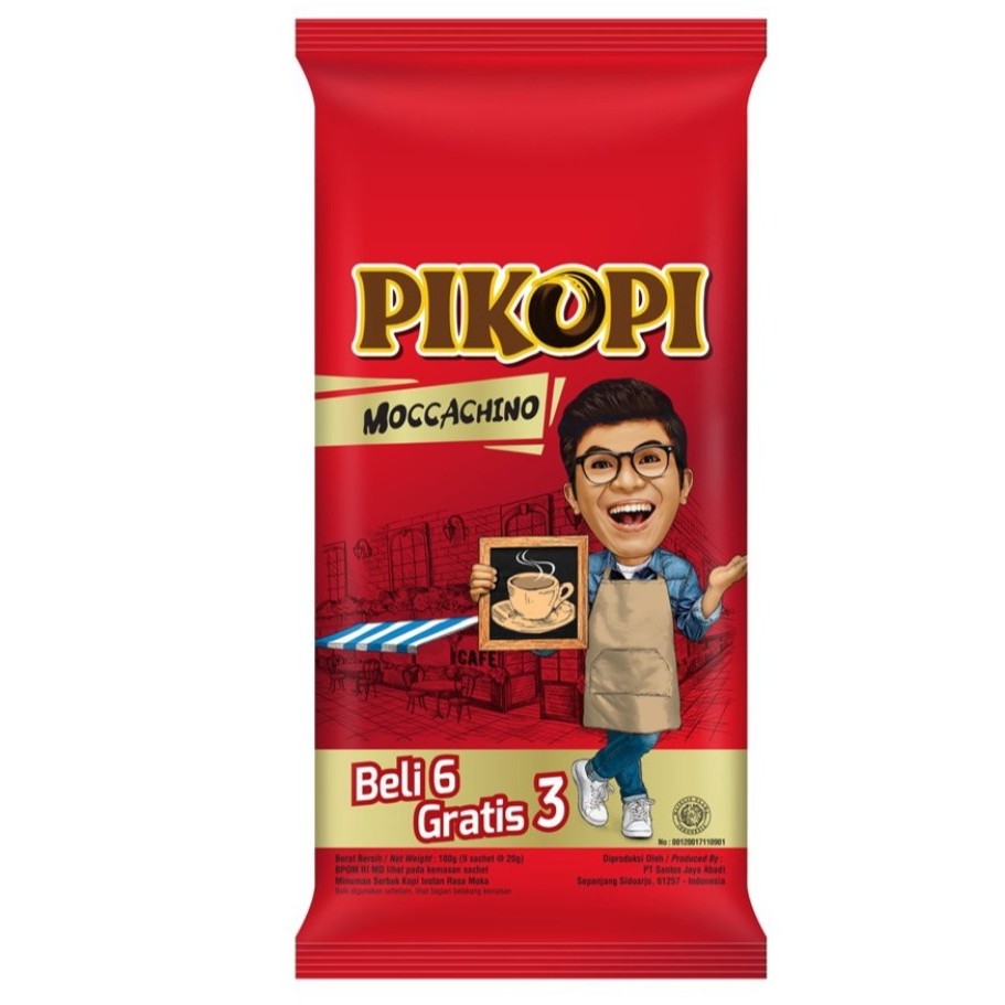 

Pikopi Kopi Moccachino Bag Merah ( Isi 9 Sachet X 20 Gram )